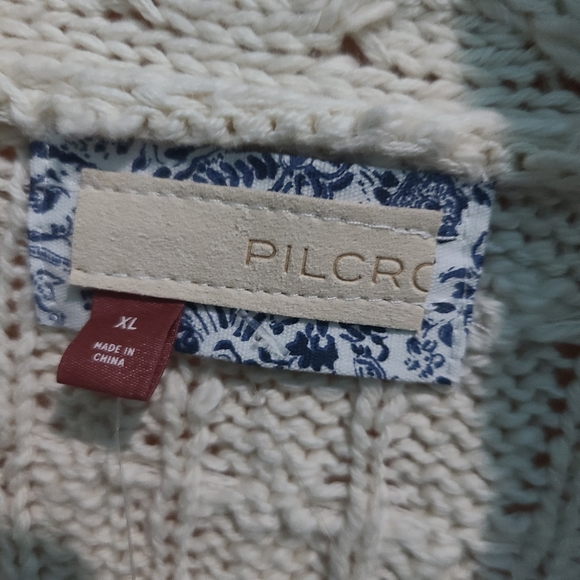 Anthropologie Pilcro and the Letterpress cream Textured Longline Cardigan XL - Picture 12 of 12